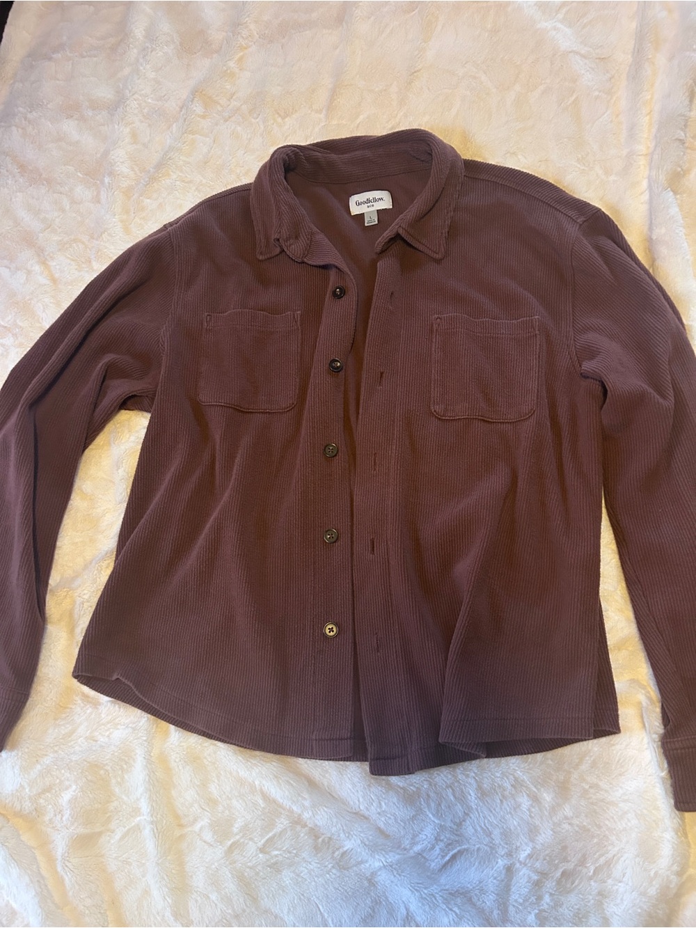 Goodfellow Brown Button Down